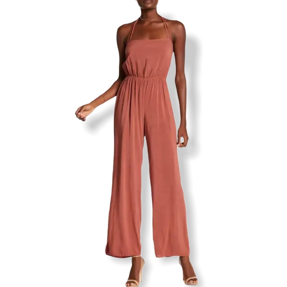 NYTT Halter Jumpsuit Rust Color